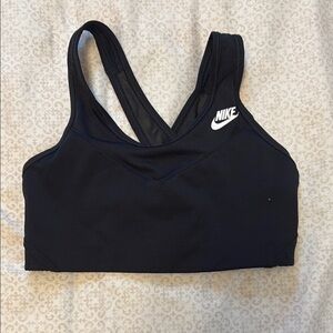 Nike Black Racerback Sports Bra Medium Support